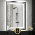 Aqua Framed LED Mirror with Front & Backlight - Image 2