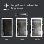 Aqua Frameless LED Mirror with Front & Backlight - Image 5