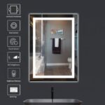Aqua Frameless LED Mirror with Front & Backlight - Image 6