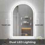 Aqua Arched LED Mirror with Front & Backlight - Image 3