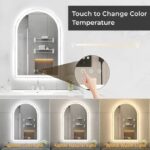 Aqua Arched LED Mirror with Front & Backlight - Image 5
