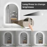 Aqua Arched LED Mirror with Front & Backlight - Image 6