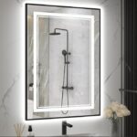 Aqua Framed LED Mirror