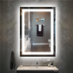 Aqua Frameless LED Mirror with Front & Backlight
