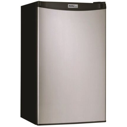 Danby® Designer Refrigerator w/ Freezer, 3.2 Cu Ft, Energy Star Rated, Semi-Auto Defrost, Stainless