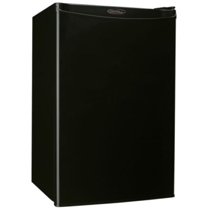 Danby® Designer Refrigerator with Freezer, 4.4 Cu Ft, Energy Star Rated, Semi-Auto Defrost, Black