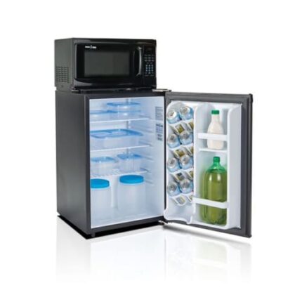 Danby® One Plug Refrigerator and Microwave Combo, 2.6 Cu Ft, Manual Defrost, 700 Watts, Black