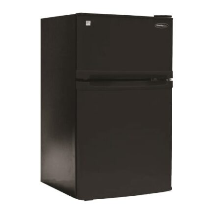 Danby ® One Plug 2-Door Compact Refrigerator with Freezer, 3.1 Cu Ft, Auto Defrost, Black