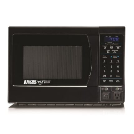 MicroFridge® Microwave with Smoke Sensor & USB Charging Station, 0.9 Cu Ft, 850 Watts, Black