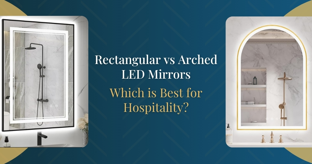Arched vs Rectangular LED Mirrors Which Style Works Best for Hospitality
