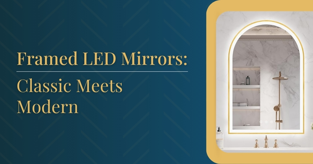 Framed LED Mirror – Classic Meets Modern Design
